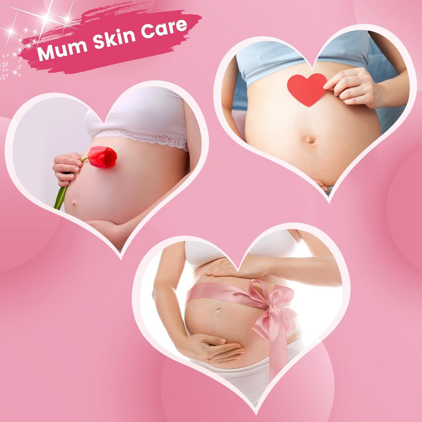 Stretch Mark Cream for Pregnancy - Brightening and Moisturizing with Collagen and Avocado Extract - Promotes Skin Elasticity and Fades Postpartum Stretch Marks - for Use on The Tummy, HIPS - 3.38 oz