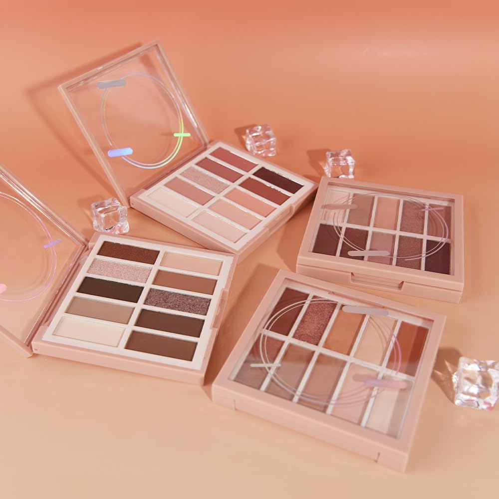 Neutral Nude Eye Shadow Palette,Matte Brown Bronze Naked Cream Eyeshadow Palette,Make Up Pallets for Women Natural Eyeshadows for Eyes Long Lasting Naturing-Looking