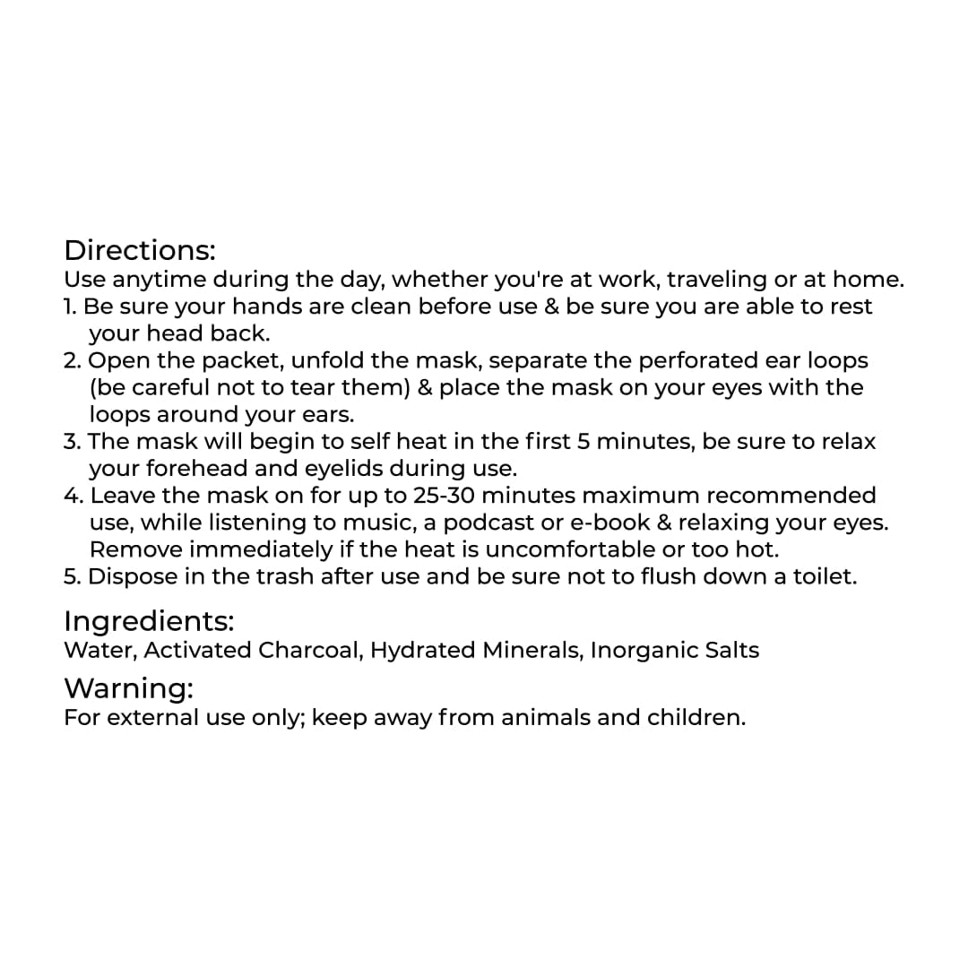 Steamtech Self Heated Eye Mask for Dry Eyes - Eye Doctor Approved Heated Eye Masks -Warm Compress for Fatigue & Dryness β Perfect Puffy Eyes & Dry Eye Relief, Disposable, Spa Experience (5)