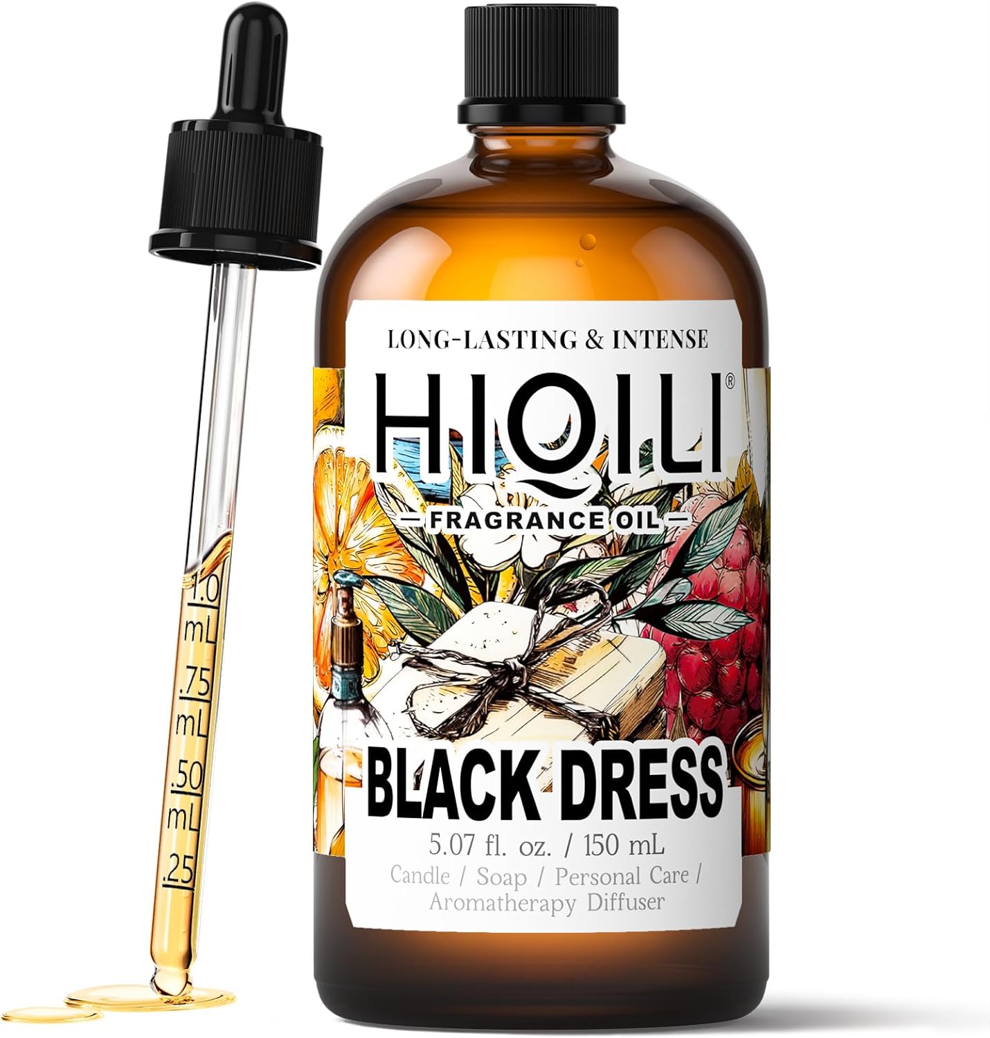 HIQILI Black Dress Fragrance Oil - 5.07 Fl Oz