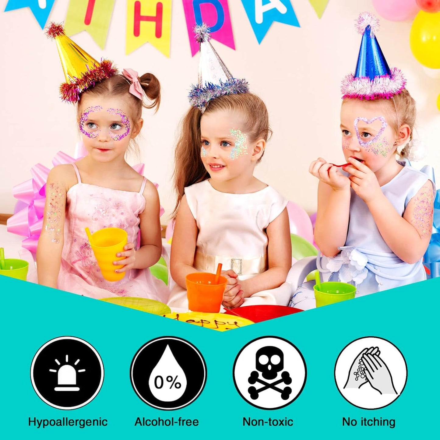 MEICOLY Sparkling Blue Body Glitter,Halloween Face Glitter,Color Changing Glitter Gel for Body,Face,Hair,Lip,Eye,Long Lasting Sequins Glitter Face Paint,Festival Party Glitter Makeup,50ml