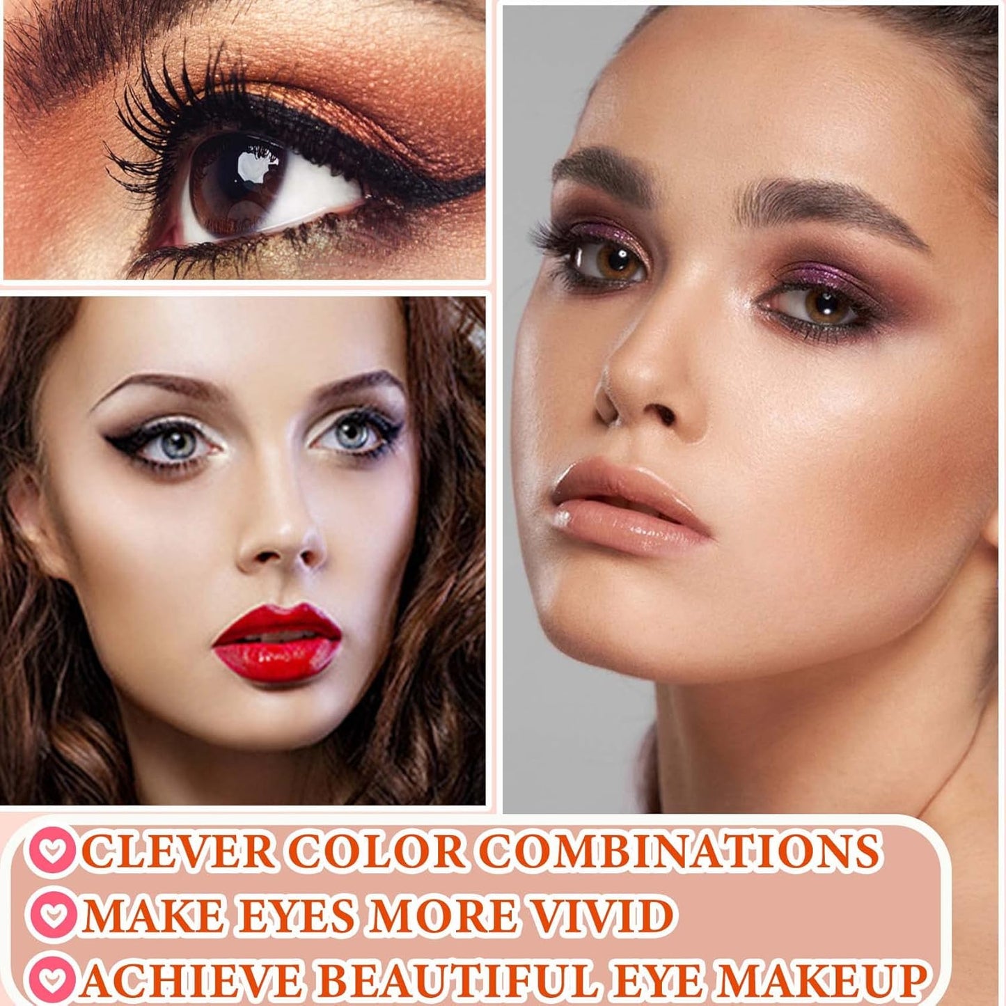 12 Color Naked Eyeshadow Palette,Pearly Earth Color Eyeshadow,Natural Shimmer Eyeshadow Palette,Professional Waterproof and Smudge Proof Eye Shadow Palette Kit,Eye Makeup Set for Women(B)