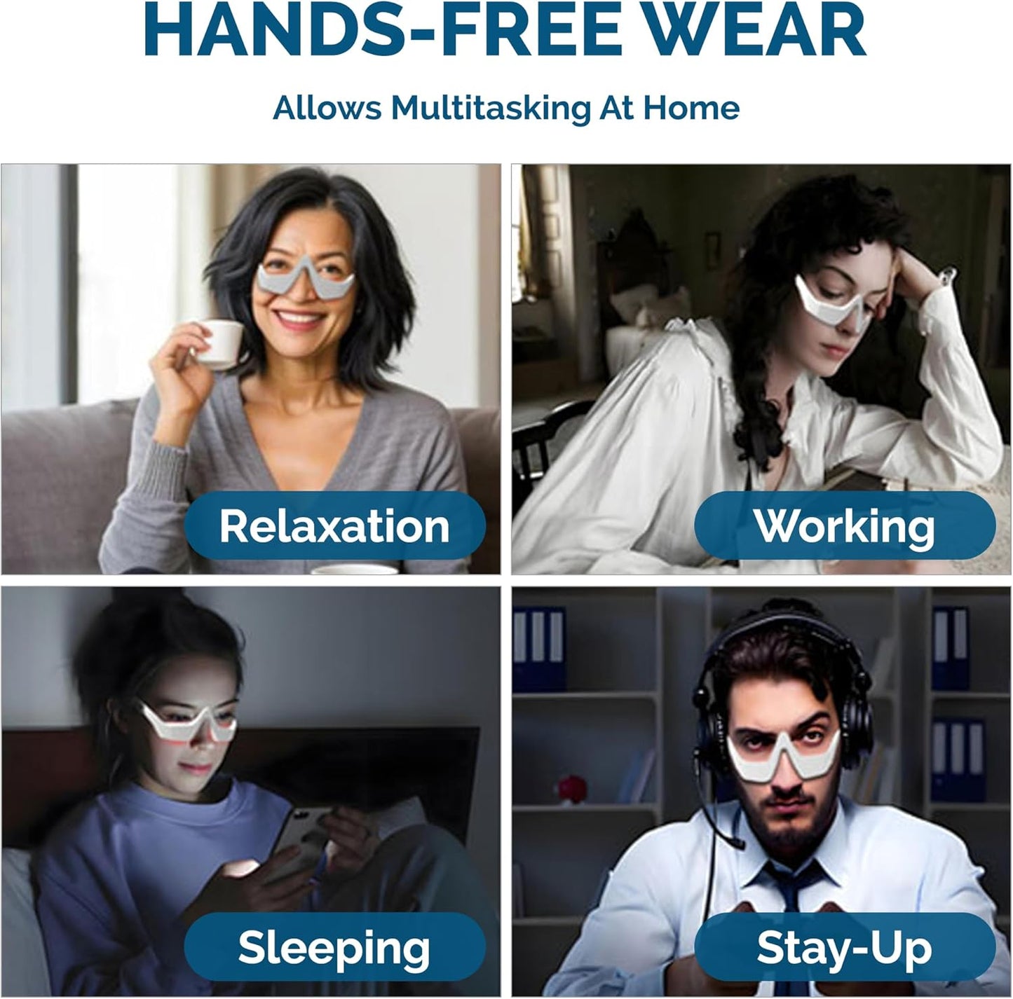 EyeLift Under-Eye Skincare Tool with Red LED & Microcurrent Support | Compact Facial Device for a Refreshed Look