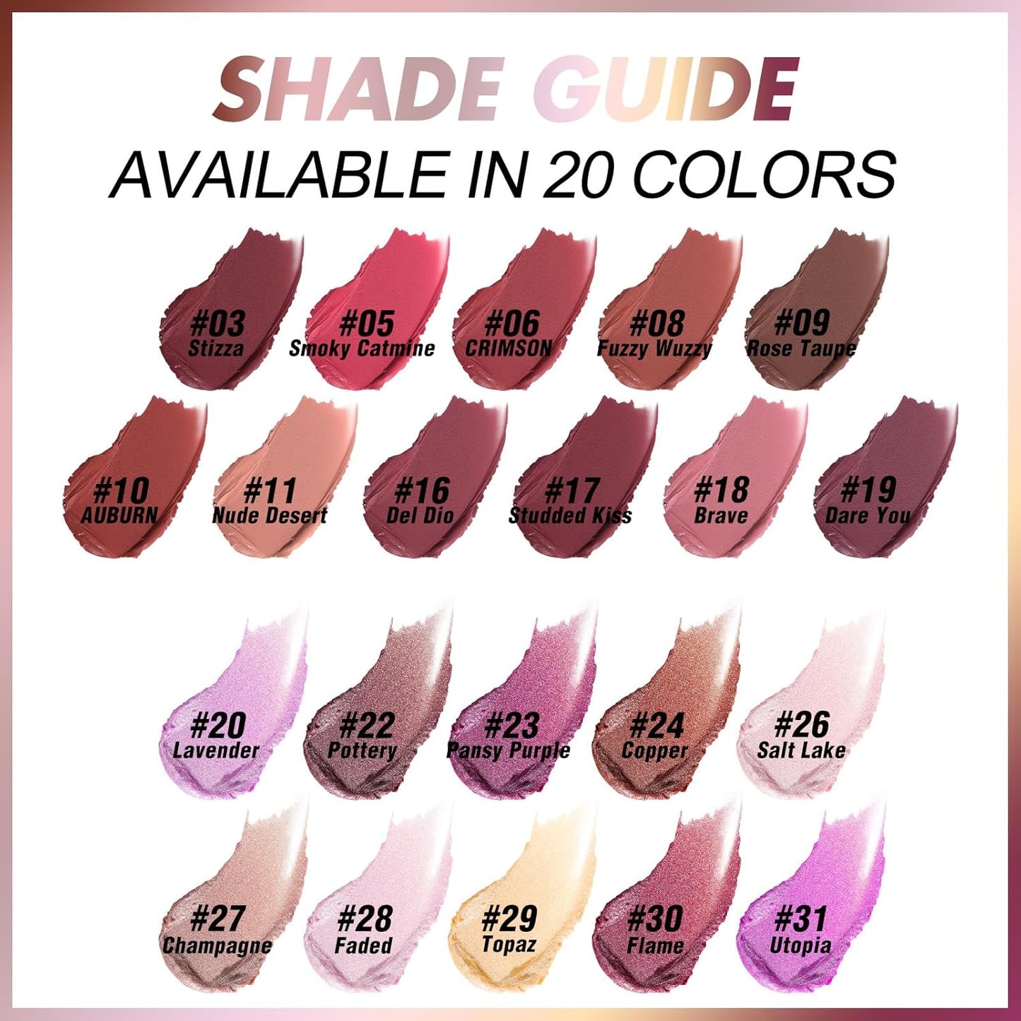 FOCALLURE Ultra Chic Matte Lipstick,Rich Vitamin E Lip Crayon,Lightweight Matte Color without Drying or Fading,Long Lasting Waterproof Lips Makeup,DARE YOU