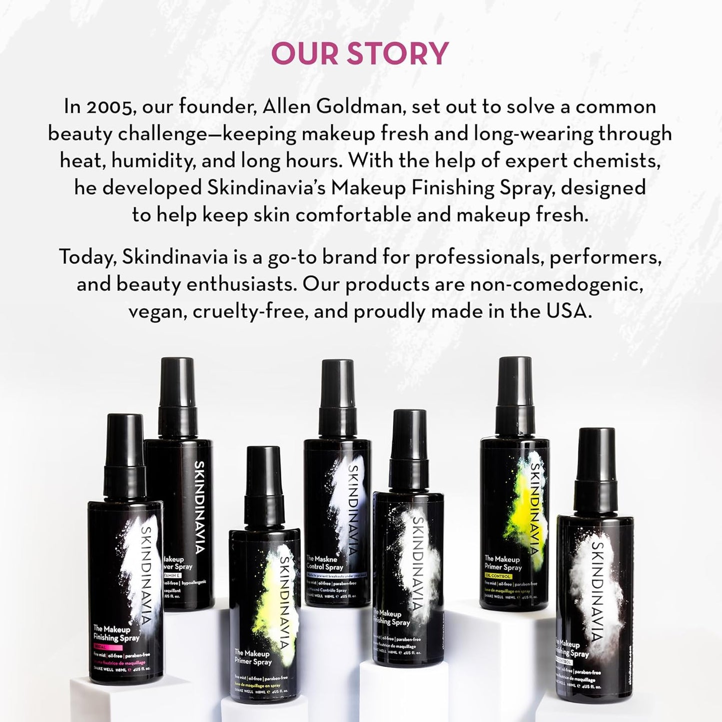 Skindinavia The Makeup Finishing Spray, Oil Control Makeup Setting Spray, All-Day Wear, Long-Lasting Up to 16+ Hours, Heat-Resistant & Waterproof, Fine Mist, 8.0 Oz