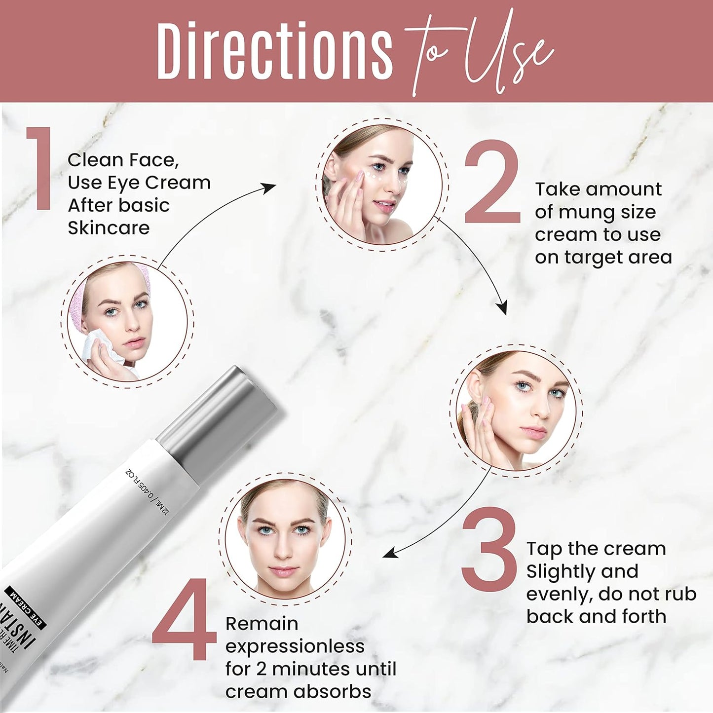 Instant Eyelift Cream Time Reverse Treatment For Dark Circles, Puffy Eyes, & Wrinkles Anti Aging Serum Reduces Under Eye Bags, Wrinkles, Dark Circles, Fine Lines & Crow's Feet Instantly - 12