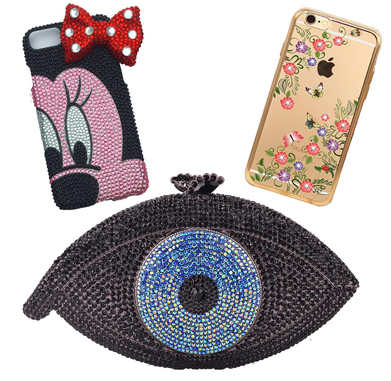 1500 Pieces SS16 4mm Flatback Rhinestones Clear Glass Round Gems Crystals for Nail Art DIY Crafts Clothes Shoes Bags (Mineral Gray)