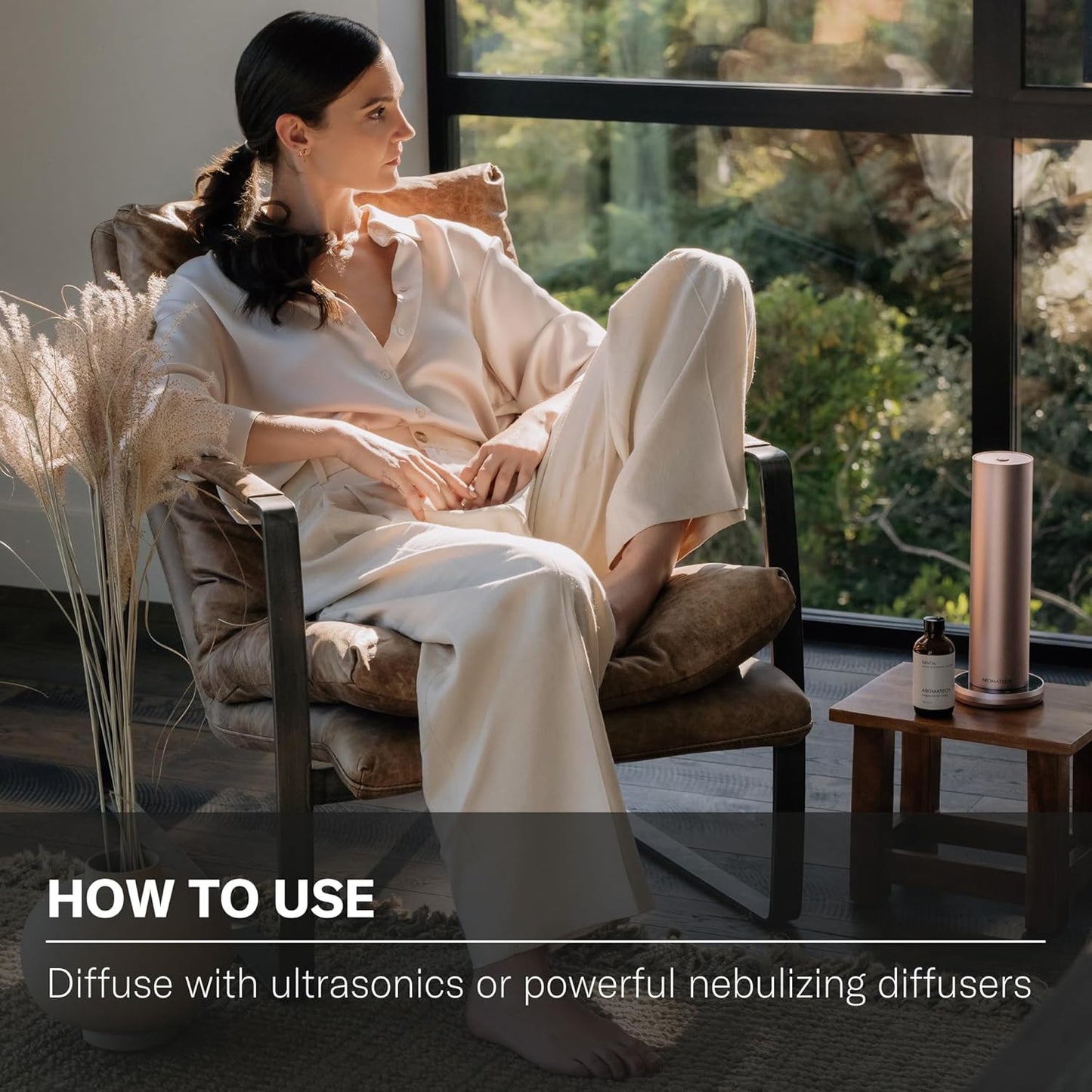 AromaTech Leather & Tobacco Premium Aroma Oil – Warm & Luxurious Home Fragrance with Notes of Vanilla, Tobacco & Brandy for Scent Diffusers, Cold-Air and UltraSonic Scent Machines – 60 mL