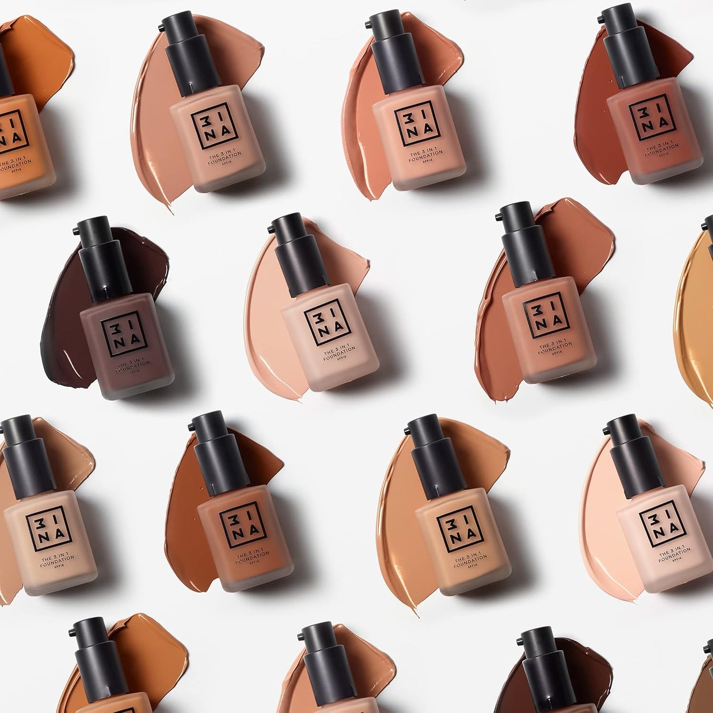 3INA The 3-In-1 Foundation 220 - Vegan Formula - Combination Of Primer, Concealer And Foundation - Medium Coverage - Natural Finish - Perfect For Covering Lines And Blemishes - Long Lasting - 1.01 Oz