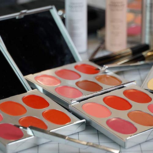 Jerome Alexander New Again Lipstick Palette & Retractable Brush, 6 Hot-Poured, Buildable & Blendable Smooth Matte Shades (Sumptuous Shades)