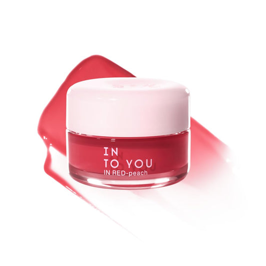 INTO YOU Frozen Glow Lip Balm, Hydrating Lip Gloss, Shine Finish, Nourishing Sheer Tint Pudding Pot with Vitamin E and Seed Oil, Plumping, Moisturizing Lip Makeup, 0.18oz, FB03 Amber Red