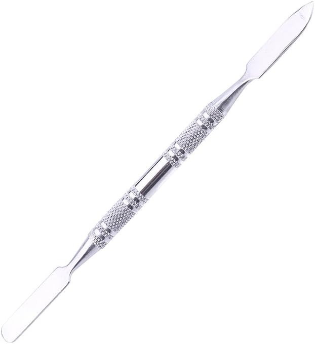 Mixing Palette Small Stainless Steel Makeup Palette Rec Shape Mixing Plate Tools with Spatula Nail Art Palette for Blending Cosmetic Shades