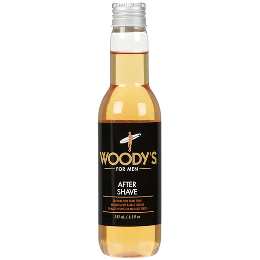 Woody's Aftershave for Men Tonic – Soothing After Shave with Aloe Vera, Calendula & Chamomile to Reduce Irritation, Post Shave, 6.3 fl oz