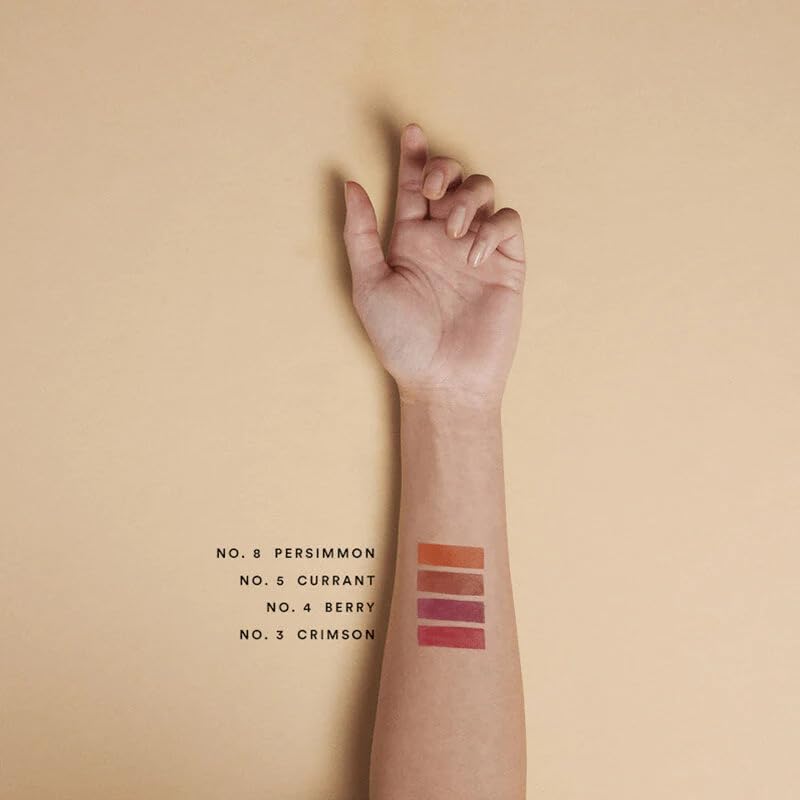 Olio E Osso - Natural Lip + Cheek Balm | Natural, Non-Toxic, Clean Beauty (No. 3 Crimson, 0.35 oz | 10 g)