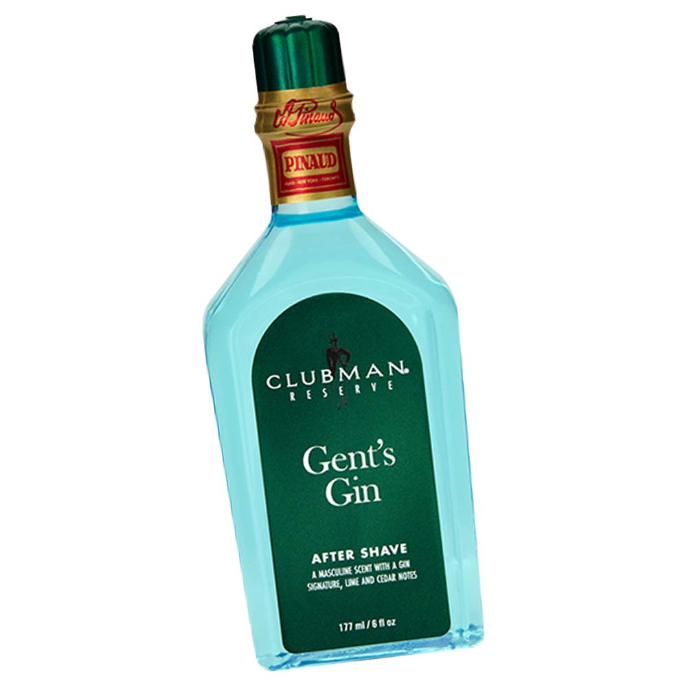 Clubman Pinaud Gent’s Gin After Shave Lotion – Masculine Scent with Gin, Lime & Cedar Notes, Refreshing Aftershave for Men, 6 oz