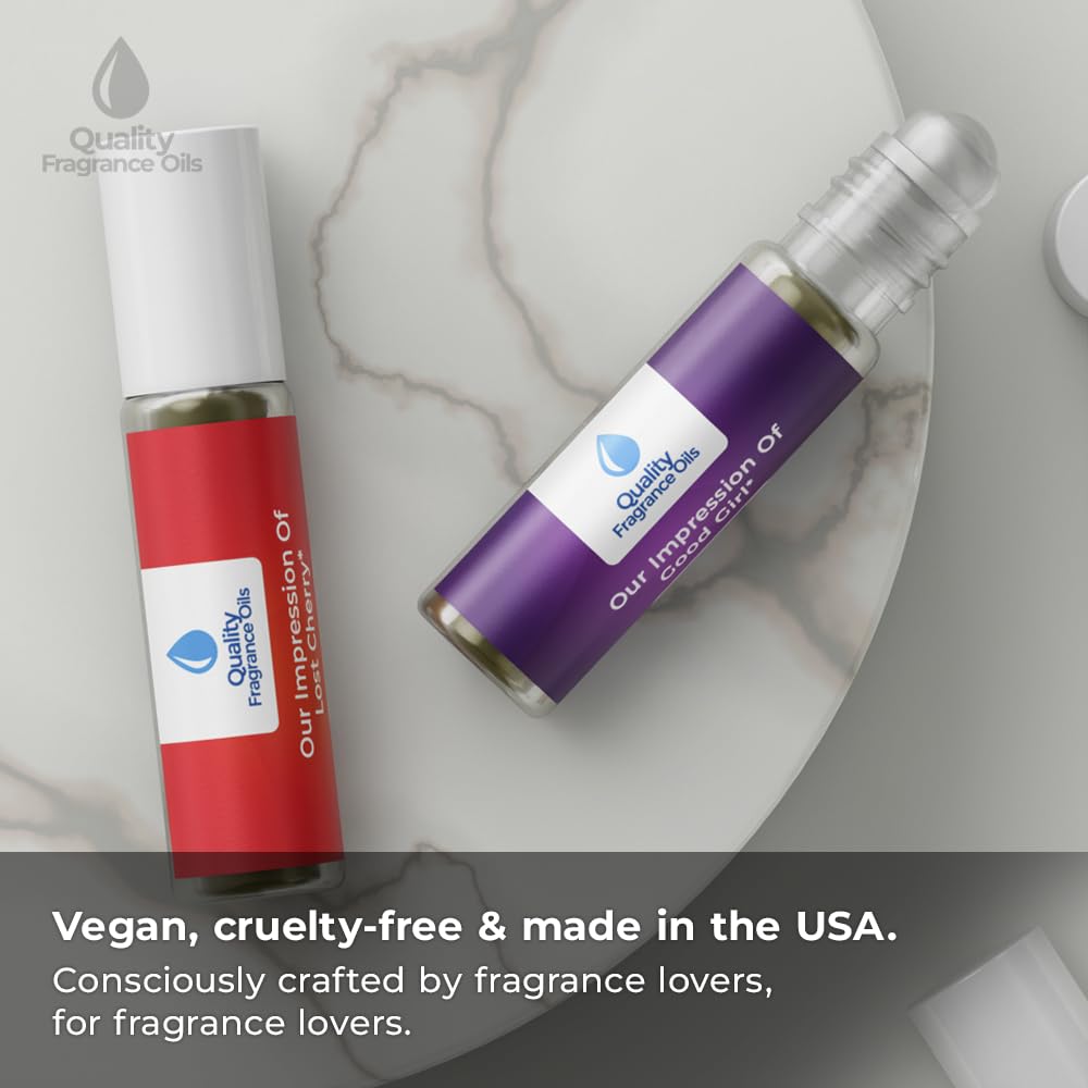 Quality Fragrance Oils' Vanilla Seduction for Women | Long-Lasting Perfume Oil, Alcohol-Free, Strong Scent, 10ml Roll-On | Affordable Alternative to Designer Fragrances
