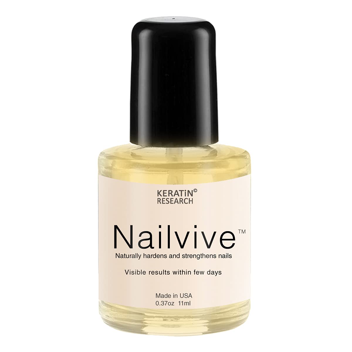 NAILVIVE Nail Serum Powerful Magic-like Silk Proteins Proven Natural Formula Strengthening Hardening nails Instantly Prevents Splits Chips Peels Cracks on Your Nails (BOTTLE APPLICATOR)