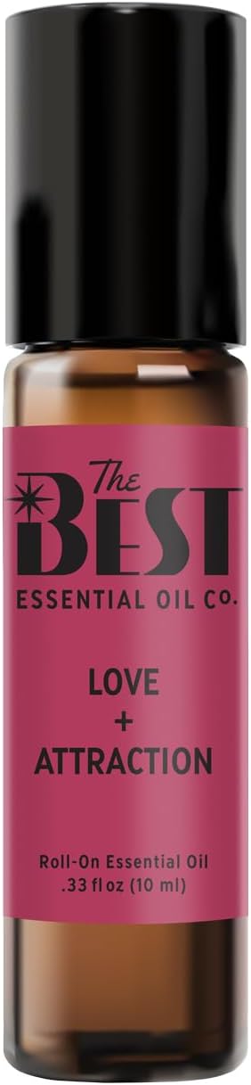 The Best Love + Attraction Essential Oil Roll-On Blend- Premium Grade- Pre-Diluted in Coconut Oil- Ready to Use- 10 ml (.33 fl oz)