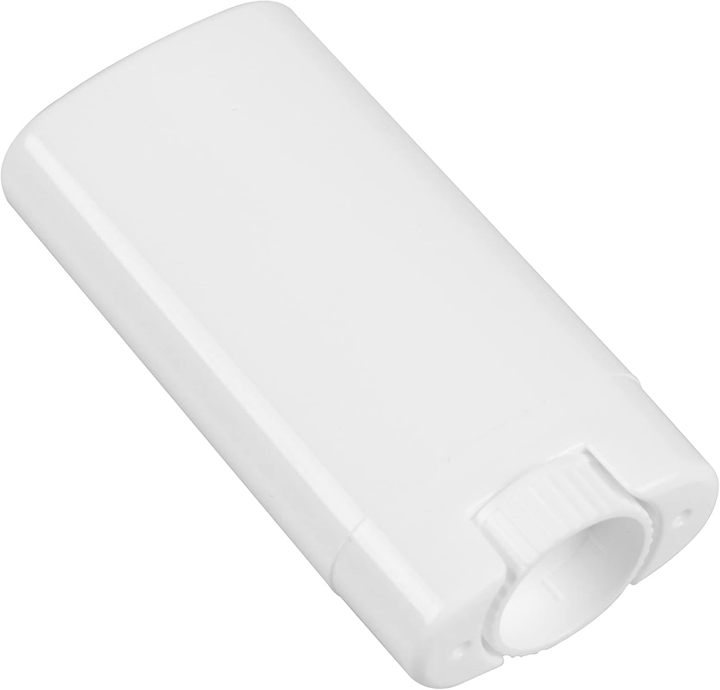 Empty Oval Deodorant Lip Lipstick Balm Tubes Containers Plastic (20-Pack) (15ml, white)