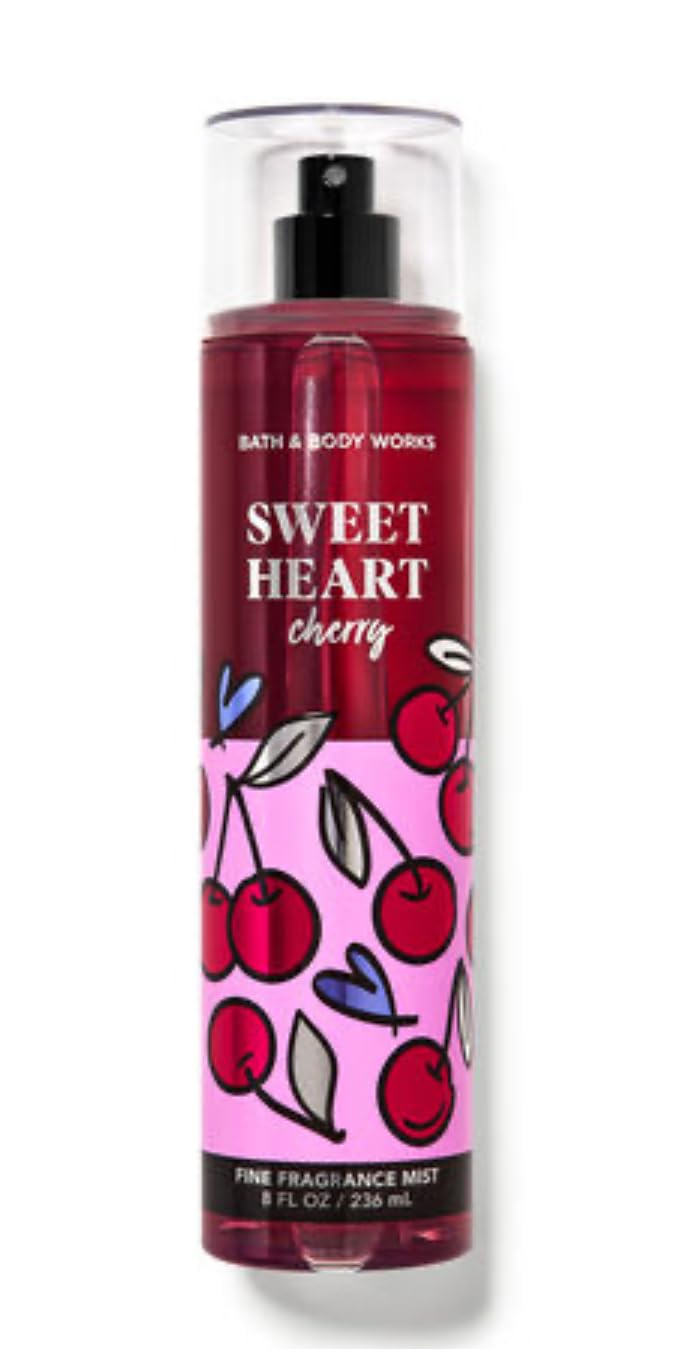 White Barn - Bath and Body Works - Gift Set 2 Piece Bundle - with Gift Bag HELLO GORGEOUS (SweetHeart Cherry)