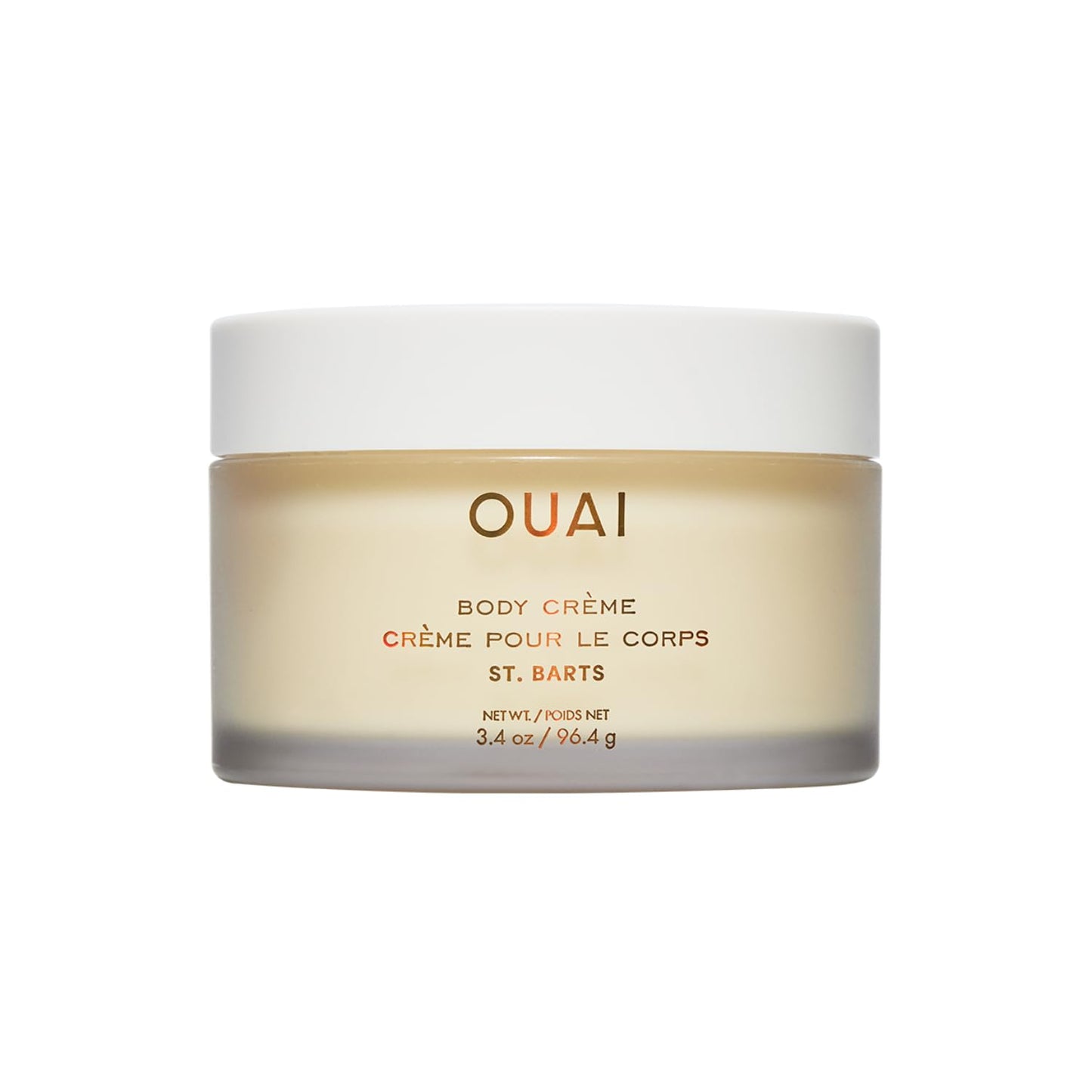 OUAI Body Creme, St. Barts Travel Size - Hydrating Whipped Body Cream with Cupuaçu Butter, Coconut Oil & Squalane - Softens Skin & Delivers Radiant Glow - Sulfate-Free Skin Care (3.4 oz)
