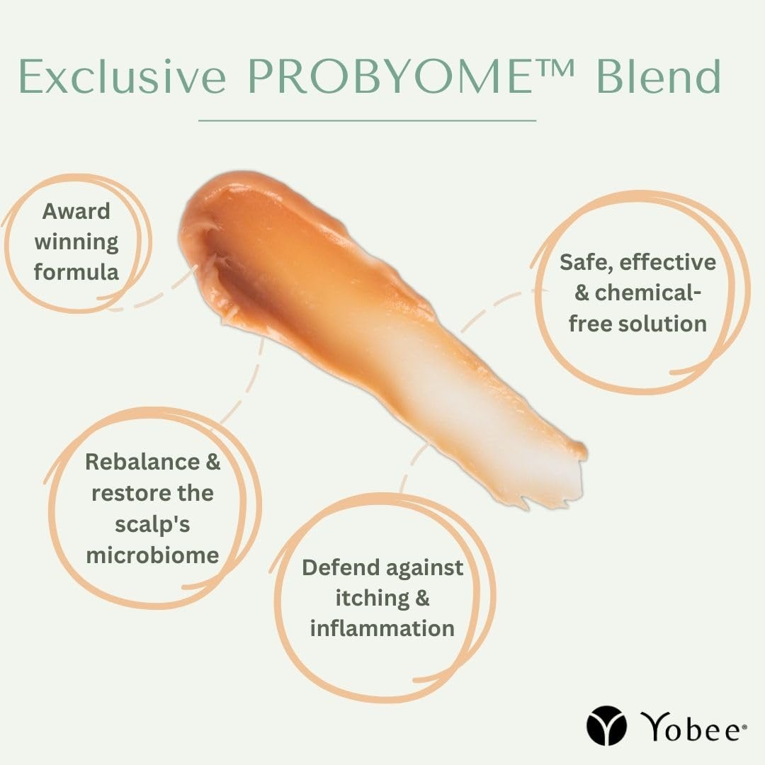 Yobee Ultra Gentle Soothing Scalp Mask - Dry Scalp Treatment Hair Mask Safe For Sensitive Baby Skin - Probiotic Infused - For Sensitive Scalp & Cradle Cap - For Babies, 4 fl oz