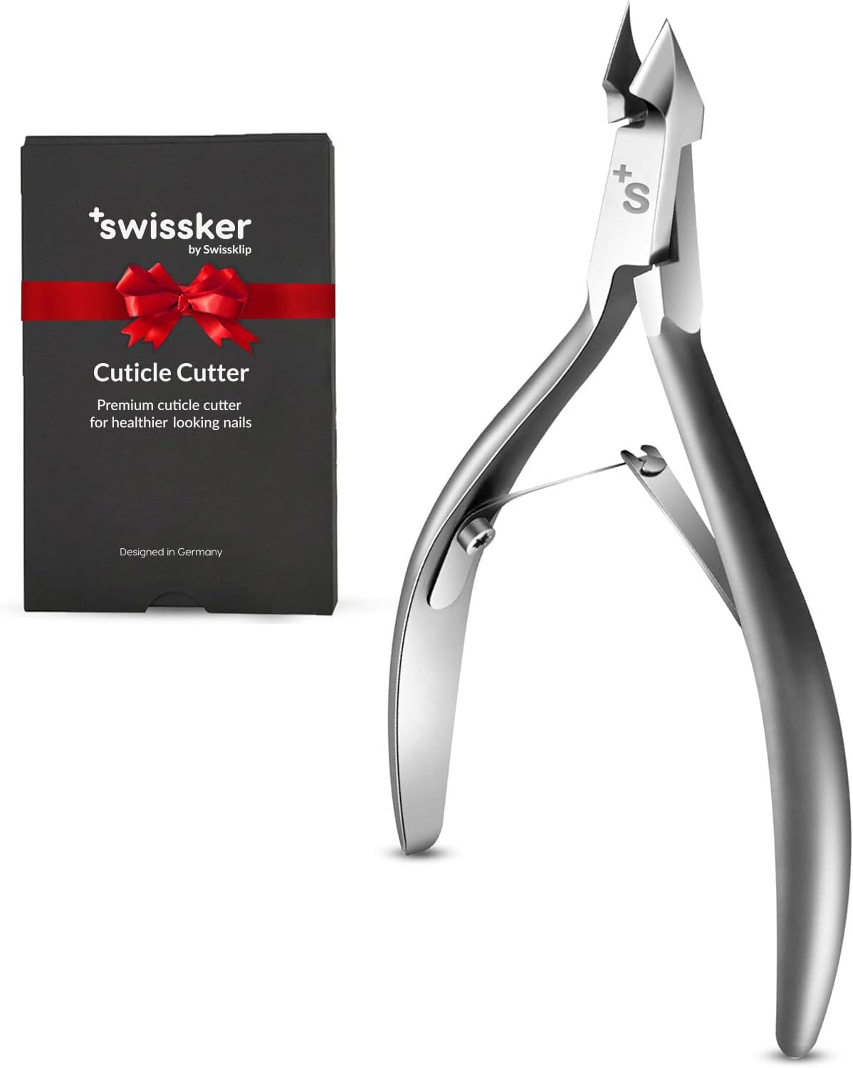 Swissklip Cuticle Trimmer, Cuticle Remover, White Elephant gifts, Cuticle Nippers, Cutter, Nail Nipper used along with Cuticle Pusher Tool, Nail Cuticle Trimmer