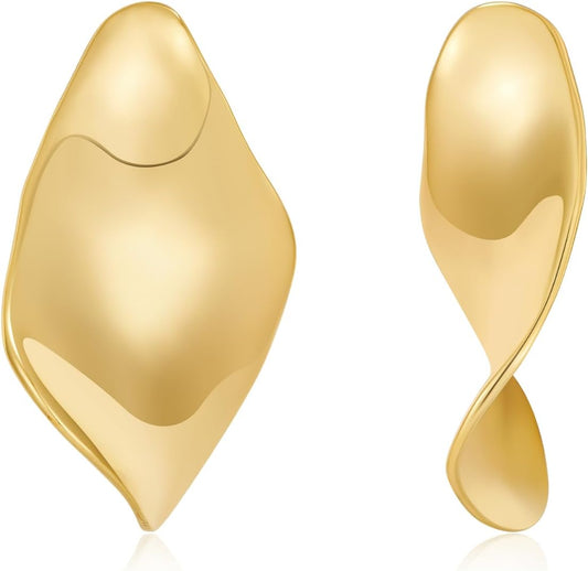 CLASSYZINT Gold/White/Red/Black Flower Stud Earrings For Women