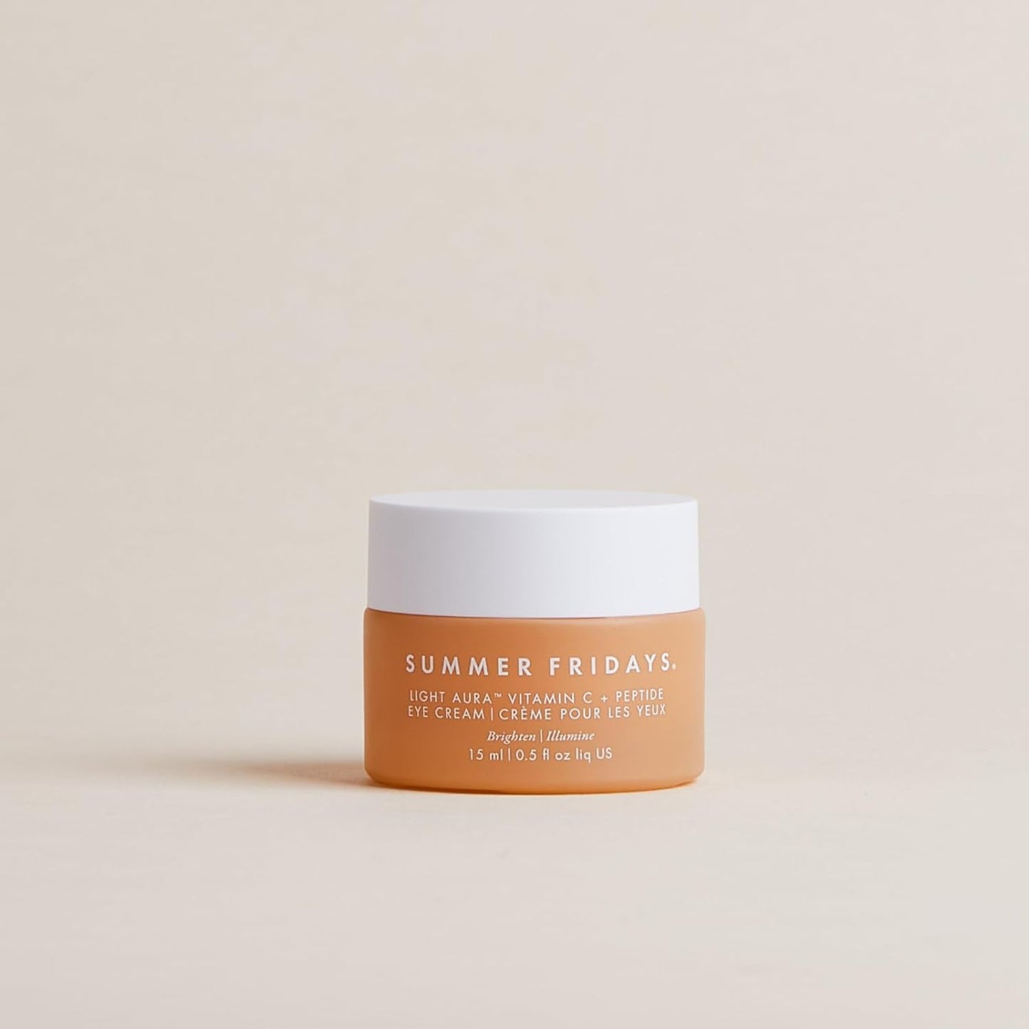 Summer Fridays Light Aura Vitamin C + Peptide Eye Cream - Brightening Eye Cream with an Illuminating and Hydrating Formula (0.5 Fl Oz)
