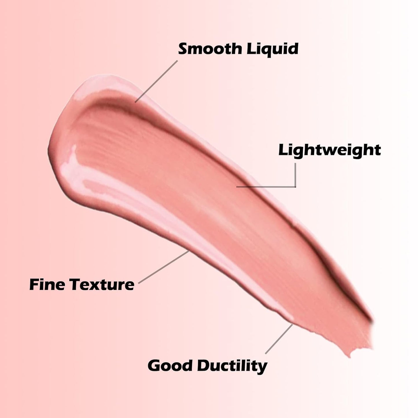 Boobeen Liquid Blush Velvet Cream Blush Makeup Matte Soft Gel Face Blush Makeup for Cheeks, Lightweight Blendable Liquid Blush Stick, Long-lasting Smooth Natural Blush Color