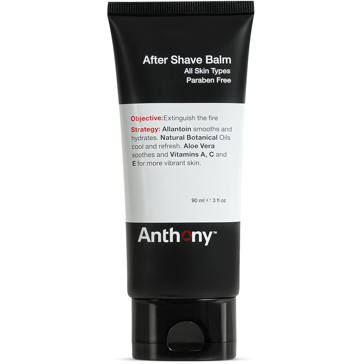 Anthony After Shave Balm for Men, Cooling & Hydrating Lotion with Vitamins A, C & E, Aloe Vera & Botanical Extracts, 3 fl oz, Aftershave Soothes, Moisturizes & Nourishes Skin, Reduces Razor Burn