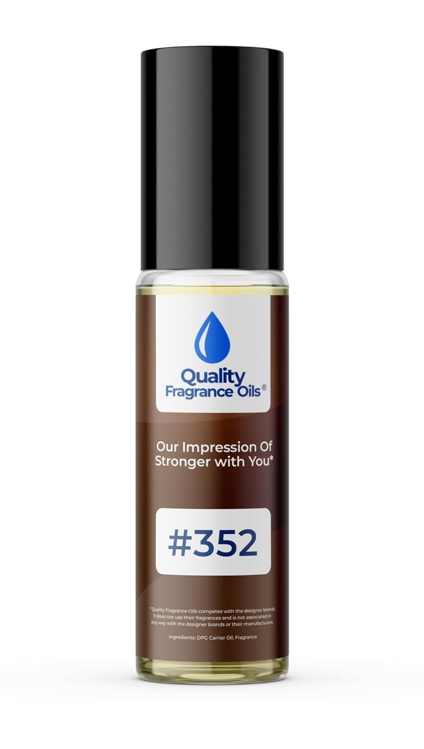 Quality Fragrance Oils' Stronger w. You Impression #352 | Long-Lasting Perfume Oil, Alcohol-Free, Strong Scent, 10ml Roll-On for Men | Affordable Alternative to Designer Fragrances