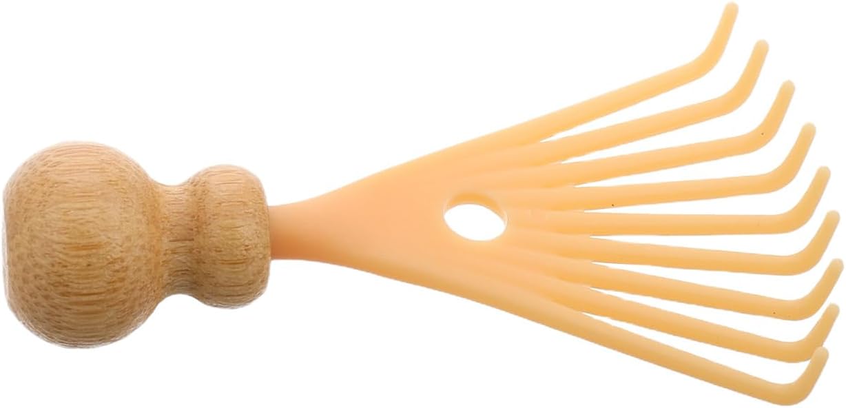 Mini Head Massager Scalp Scratcher Claw Tool Handheld Claw Scalp Massager for Deep Relaxation Stress Reduction in The Office Home Spa Beige