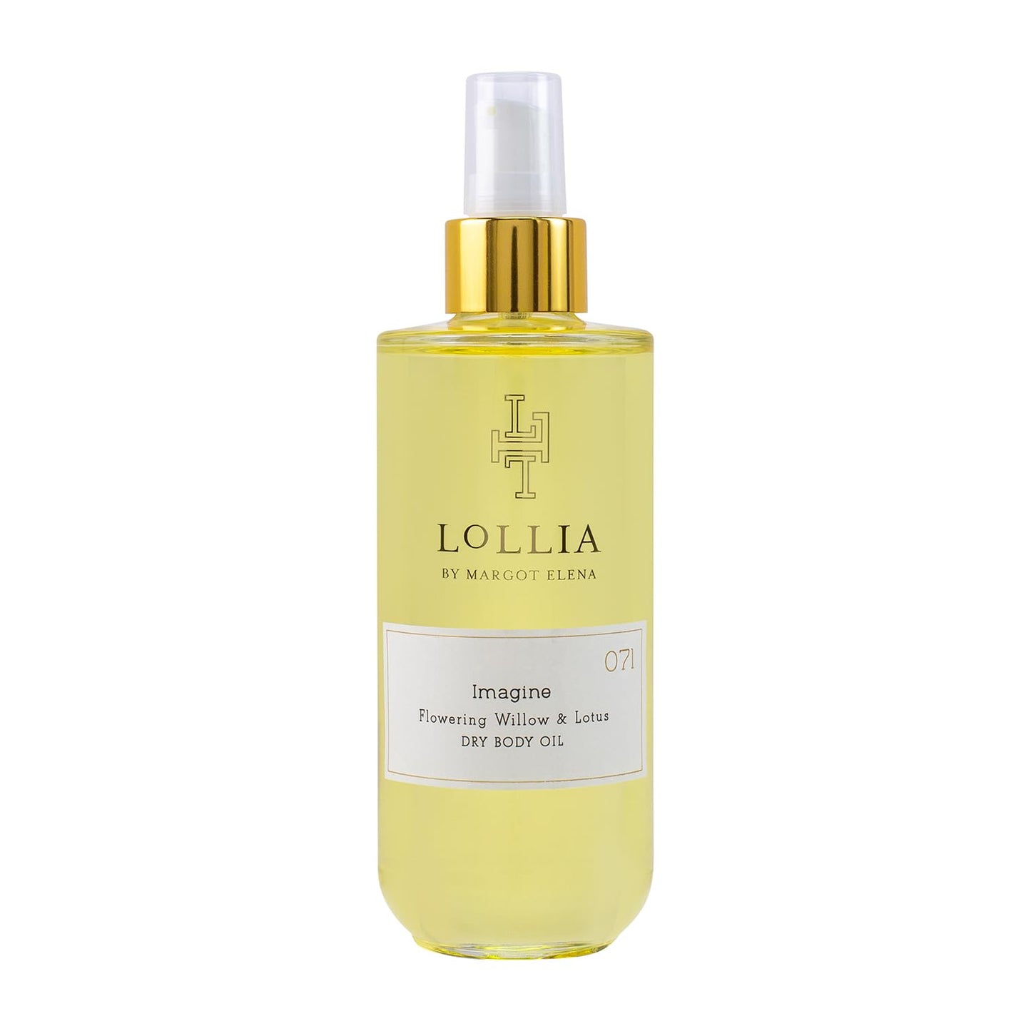 LOLLIA Imagine Dry Body Oil, 6.8 Fl. Oz. – Flowering Willow & Lotus – Women’s, Scented, Moisturizing, Dry Body Oil for Women, For All Skin Types