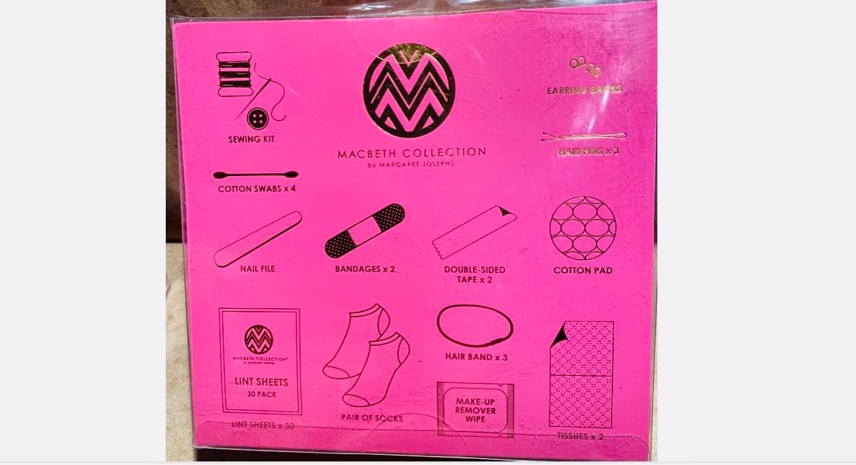 Glam Cosmetic Accessory Kit - 50 items (Black Lace)