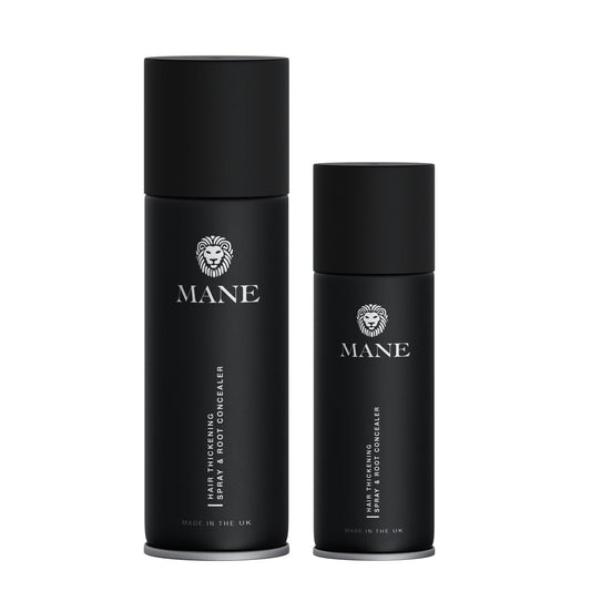 MANE Hair Thickening Fiber Spray (200 ml, Dark Brown)