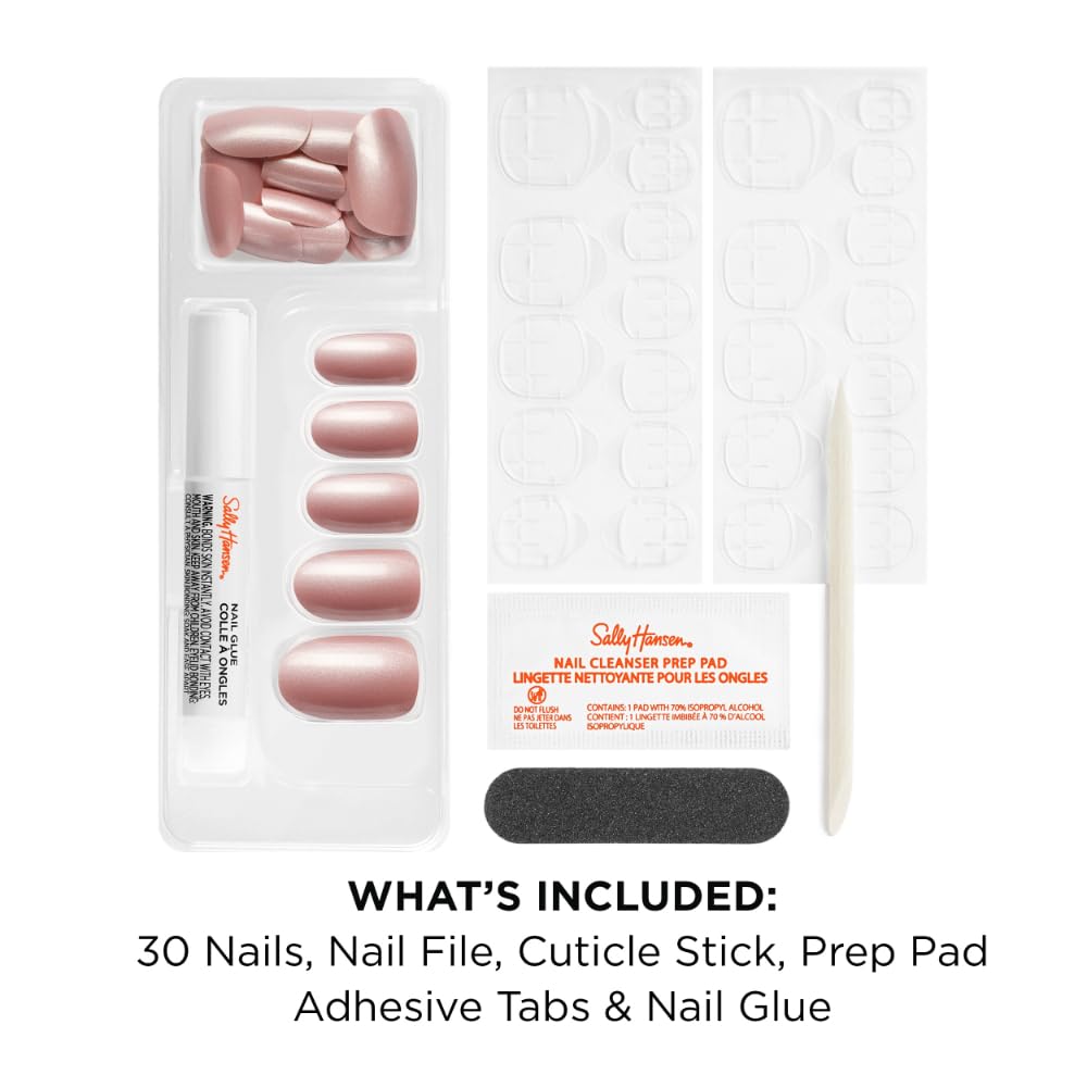 Sally Hansen Instant Cuticle Remover & Salon Effects Out of This Pearl Press On Nails Kit, Nail Treatment & Manicure Set