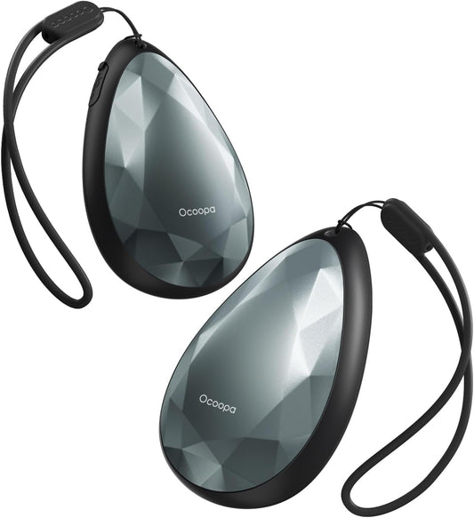 OCOOPA Women Rechargeable Hand Warmers 2 Pack, Portable, Stylish, Diamond-Shape Magnetic Electric Handwarmer, Reusable Pocket Heater, 2025 Tech Gifts for Christmas, Raynaud, Hiking, Camping, UT4 Rare