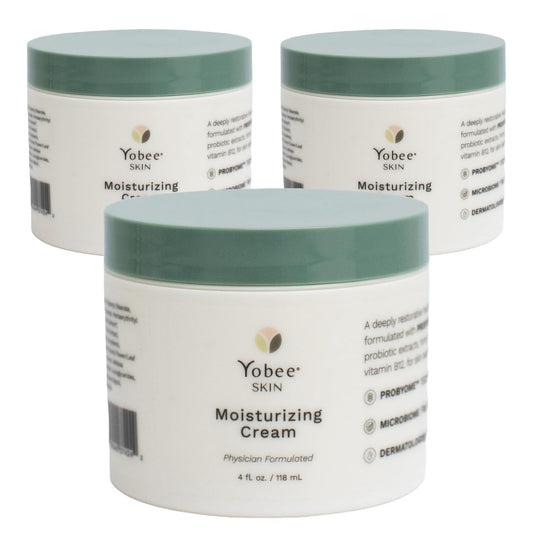 Yobee Body & Face Moisturizing Cream for Dry, Sensitive Skin | Probiotic extracts, Honey, Turmeric, Vitamin B12, Ceramides, Shea Butter | Fragrance Free | For Kids & Adults (3)