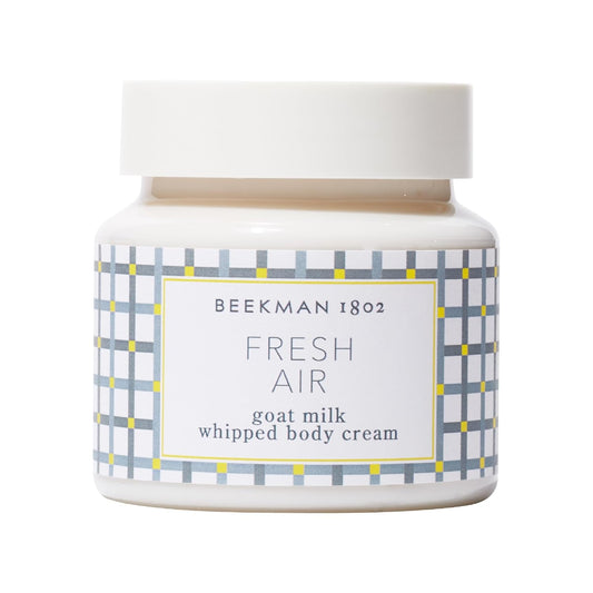 Beekman 1802 Whipped Body Cream, Fresh Air - Scented - 8 oz - Intensely Hydrating & Softens Skin - With Goat Milk - Good for Sensitive Skin - Cruelty Free