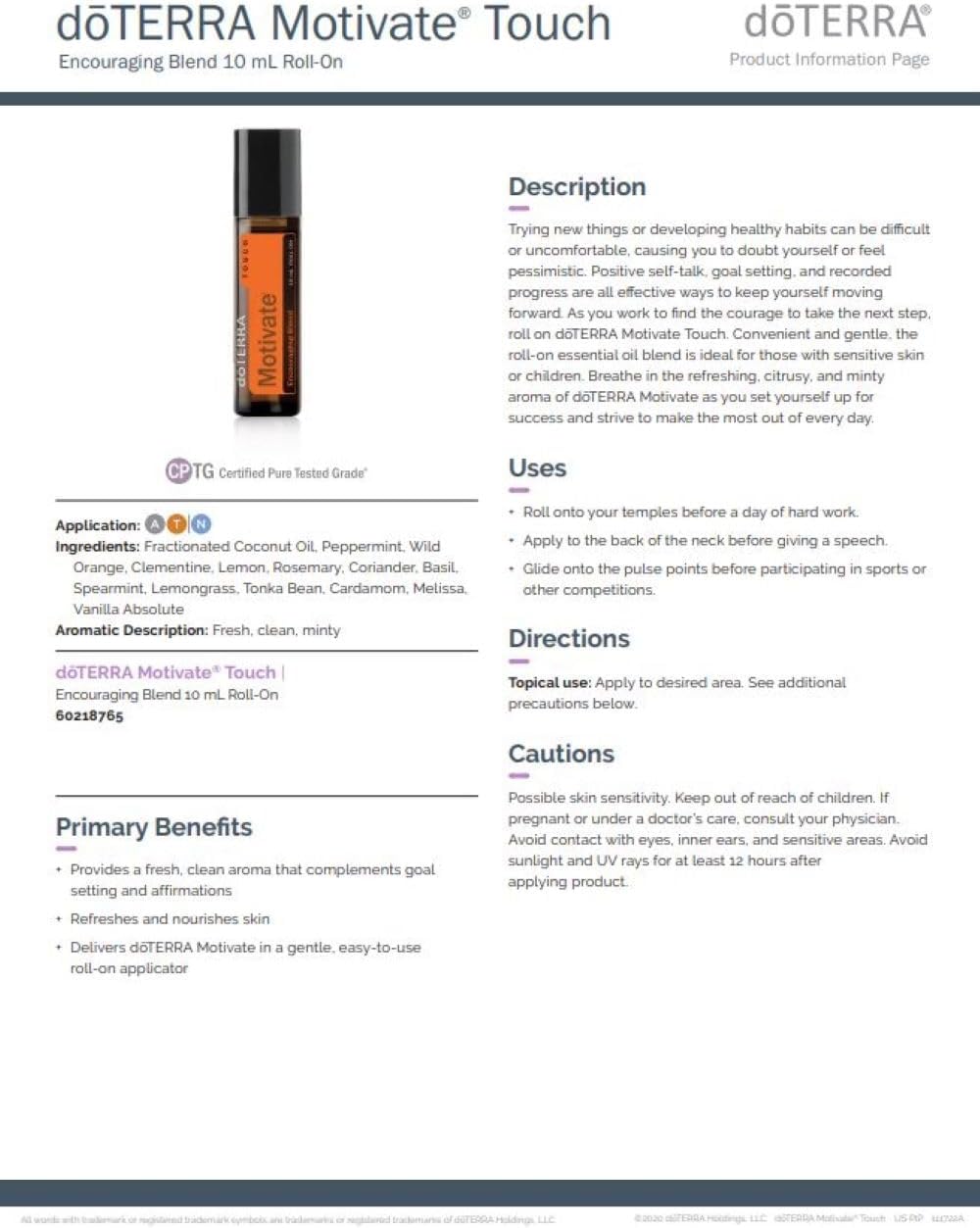 doTERRA Motivate Touch