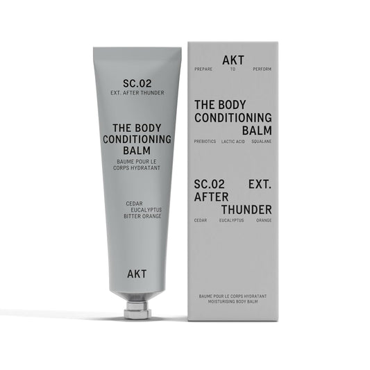 Akt The Body Conditioning Balm 3.4 Fl Oz, Firming Cream, Hydrating Body Balm with Olive Squalane & Lactic Acid, Vegan Moisturizer, Plastic Free, Sc.02 After Thunder, All Genders