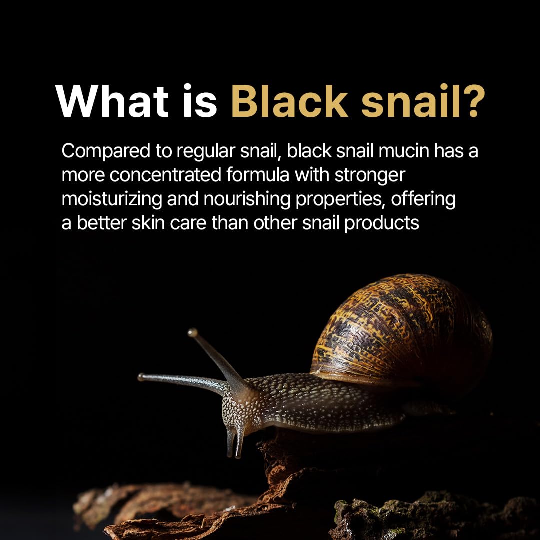 Farmstay Black Snail & Peptide9 Perfect Ampoule, Korean Snail Mucin Serum for Elastic & Glow Skin, Boosting Radiance & Repairing Skin Barrier Serum, for Women & Men, Korean Skin Care, 1.18 Fl. Oz.