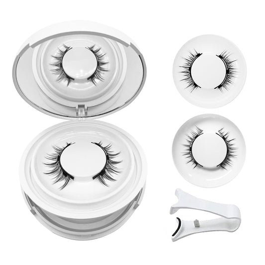 Ginani Magnetic Lashes,Magnetic Eyelashes with Applicator,2025 New Reusable Magnetic Lashes Natural Look No Glue or Liner Needed(Camellia+Devil)