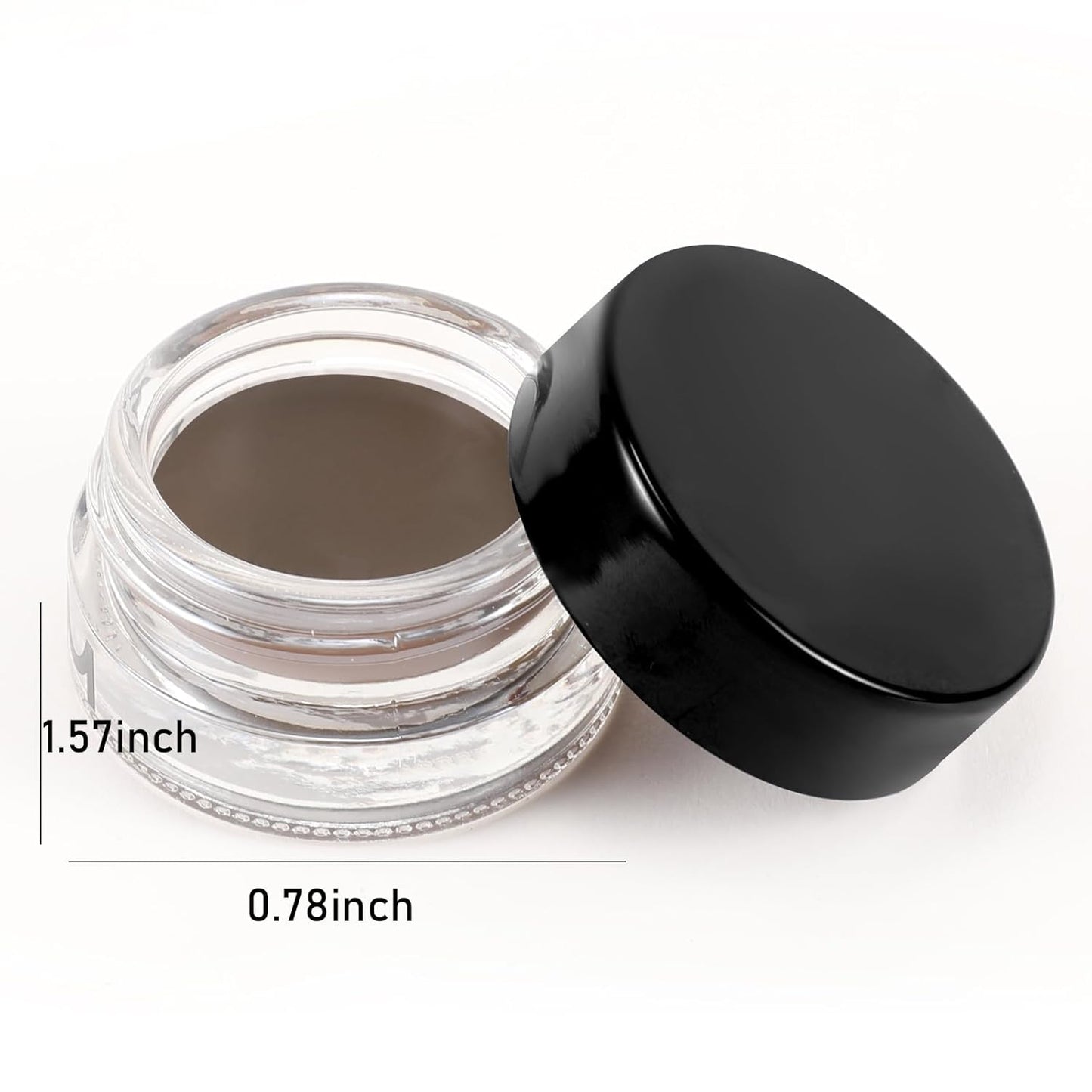 Boobeen 2 Pcs Eyebrow Pomade Cream, Waterproof Brow Pomade Gel High Pigmented Long-lasting for Natural Eyebrow Makeup, Suitable for Everyone