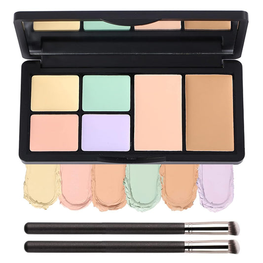 Concealer Contour Palette, Cosmetics Cream Contour and Highlighting Makeup Kit,6 In 1 Contouring Foundation Concealer Palette Conceals Dark Circles,Blemish, Waterproof Long-Lasting-Cruelty Free (#01)