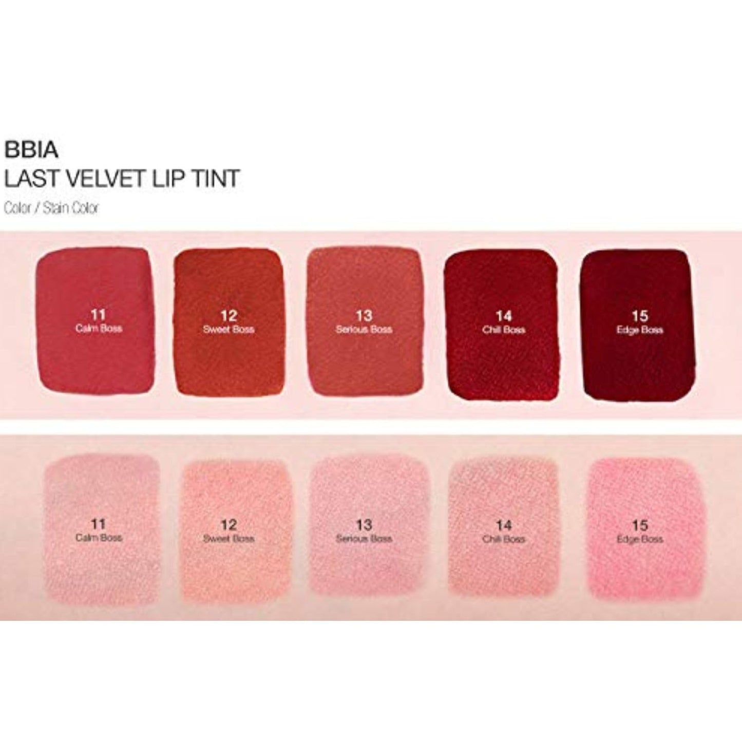 BBIA Last Velvet Lip Tint - Soft & Creamy Matte Finish Lip Stain, Blur Effect with Velvety Texture, Long-Lasting, High Pigment, Lightweight, Non-Drying, Korean Lip Makeup (12 SWEET BOSS)