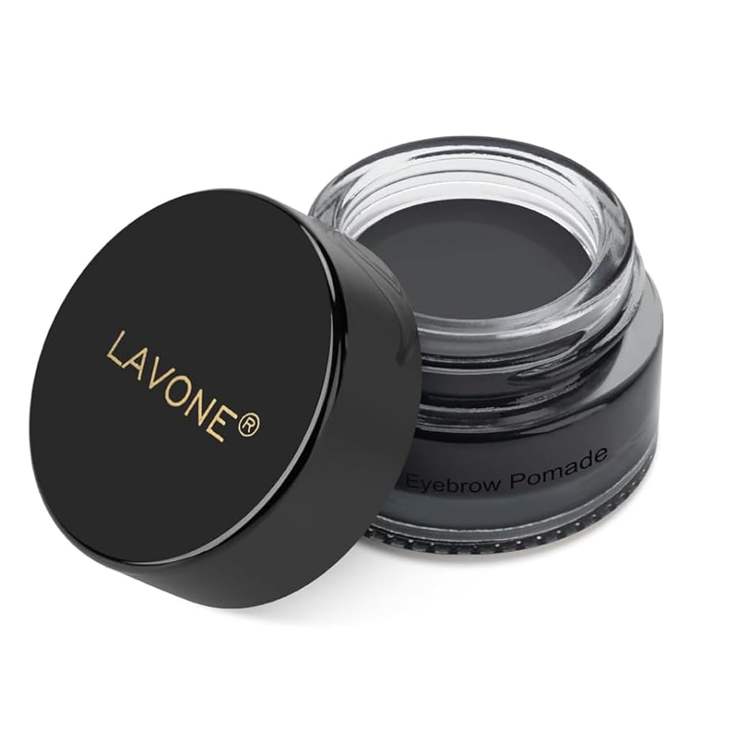 Eyebrow Pomade - Waterproof Brow Pomade for Long-lasting Results,Smudge Proof and Sweat Resistant Formula,Natural Eyebrow Makeup for All Skin Types and Tones - Black