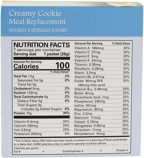 BariatricPal 15g Protein Shake or Pudding (Aspartame Free) - Creamy Cookie (3-Pack)
