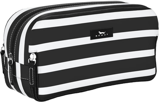 SCOUT 3-Way Toiletry Bag - Travel Makeup Pouch for Women with Three Zipper Compartments - Stands Upright, Wipes Clean